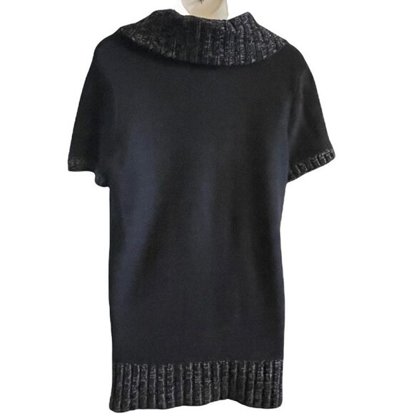 AGB cowl neck short sleeve sweater size L - Picture 2 of 6
